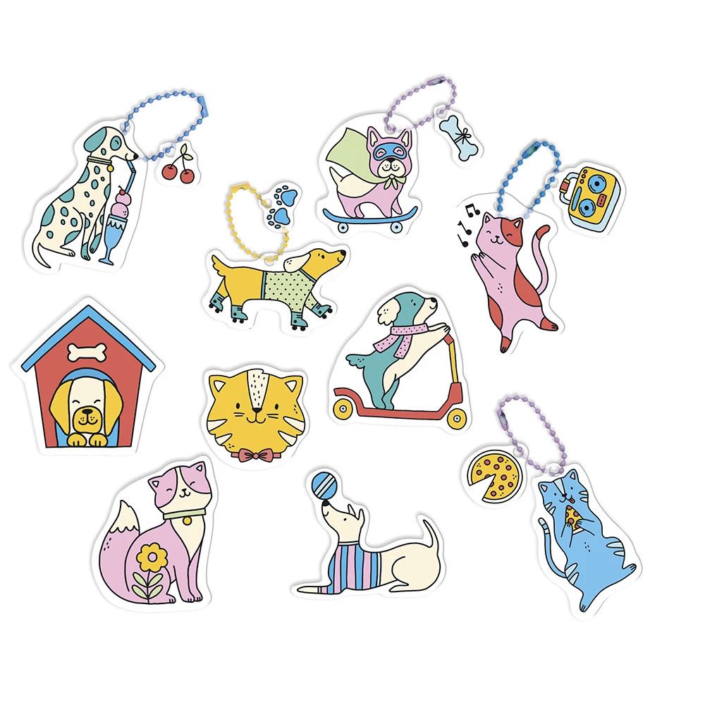 Janod Shrink Plastic Cats & Dogs