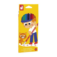 Janod Coloured Pencils with eraser