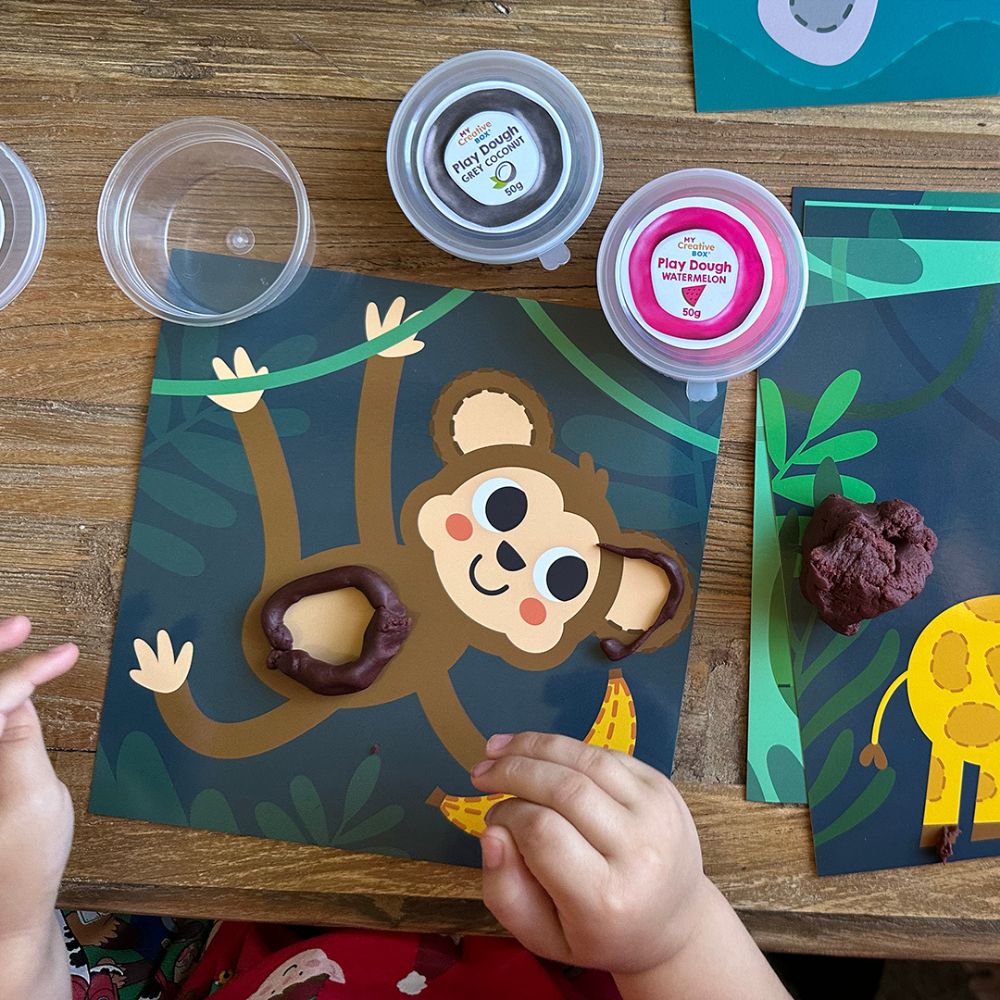 Jungle Dough Sensory Kids Craft Kit