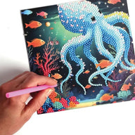 Kids Diamond Art Cards - Sea Creatures