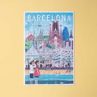 Londji Barcelona Skyline Reversible Jigsaw Puzzle (100 pieces)