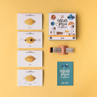 Kids playing a creative drawing storytelling card game by Londji