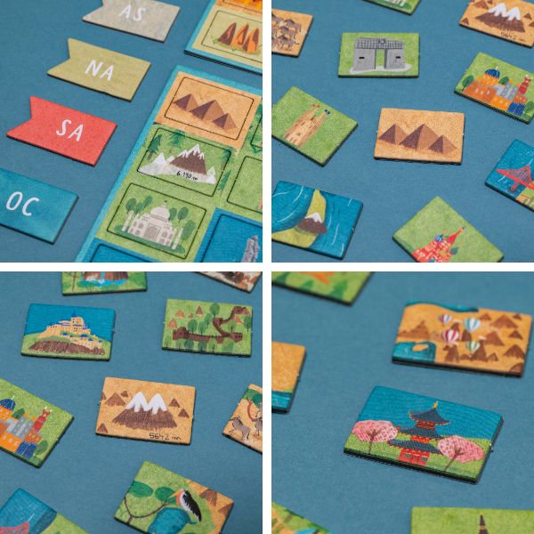 Educational world map game for kids