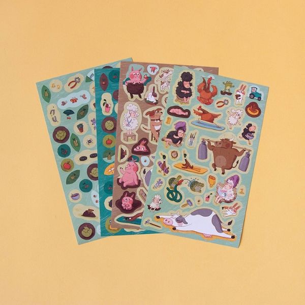 Londji Farmtastic World Poster & Stickers