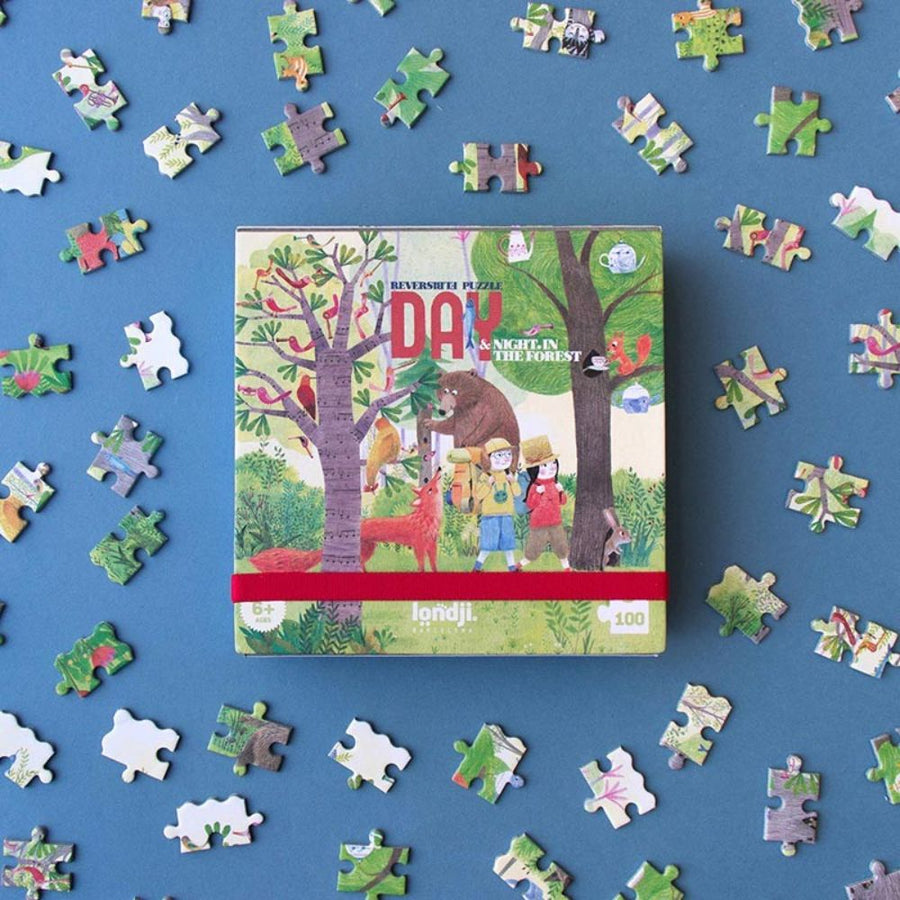 Londji Pocket Puzzle - Day and Night In The Forest (100 piece)