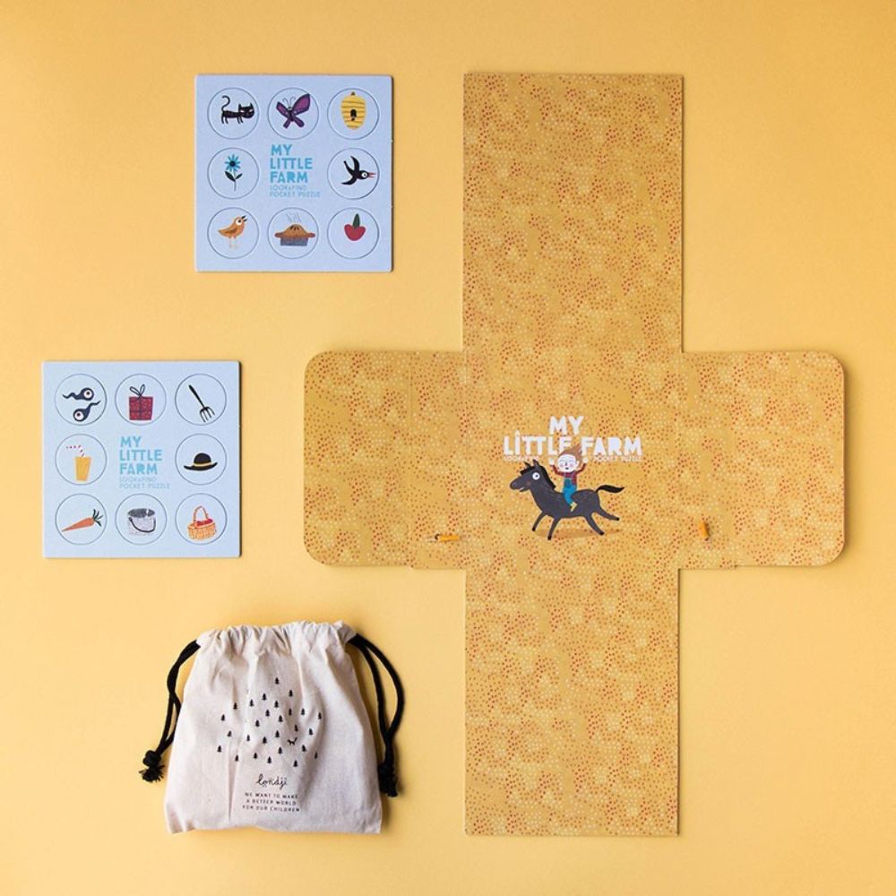 Londji Pocket Puzzle & Observation Game - My Little Farm (24 pieces)