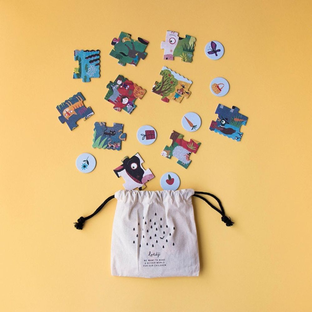 Londji Pocket Puzzle & Observation Game - My Little Farm (24 pieces)