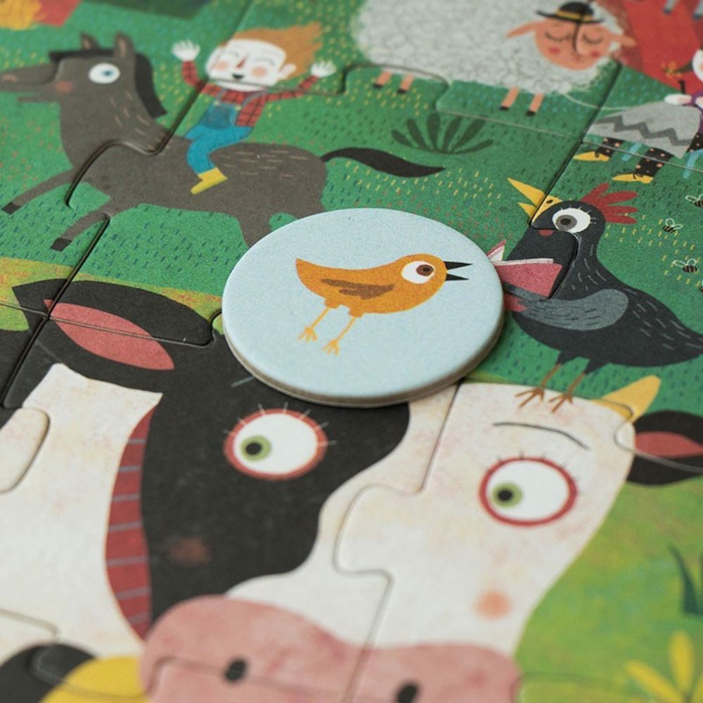 Londji Pocket Puzzle & Observation Game - My Little Farm (24 pieces)