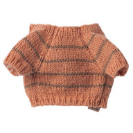 Maileg Pet Supply, Small Knitted Sweater - Coral