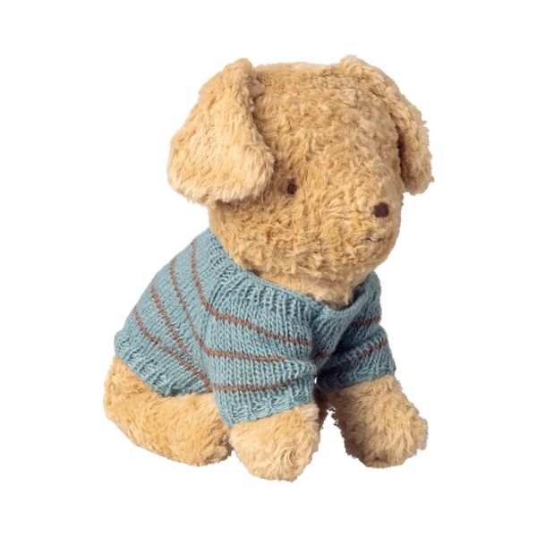 Maileg Pet Supply, Small Knitted Sweater - Dusty Blue