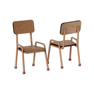 Maileg Table and chair set, Mouse - Dark powder