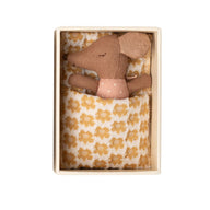 Maileg Baby Girl Mouse, Sleepy/Wakey In A Matchbox