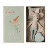 Maileg Dream and Tooth Fairy Mouse In A Matchbox - Blue 1000 x 1000