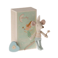 Maileg Dream and Tooth Fairy Mouse In A Matchbox - Blue 1000 x 1000