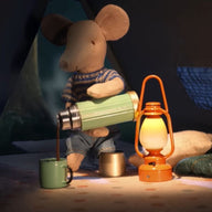 Maileg Hiker Mouse - Thermos and Cups, Mint