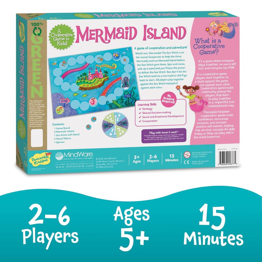 Peaceable Kingdom - Mermaid Island Cooperative Game