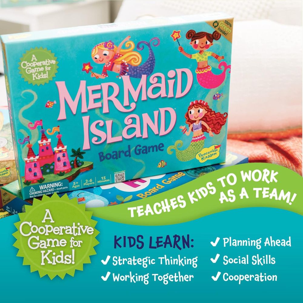 Peaceable Kingdom - Mermaid Island Cooperative Game