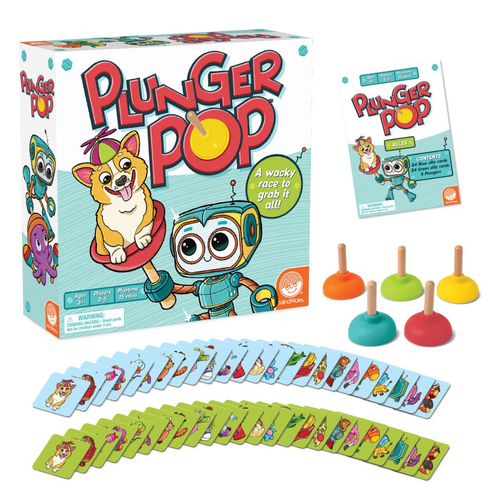MindWare Plunger Pop Grab The Match Game