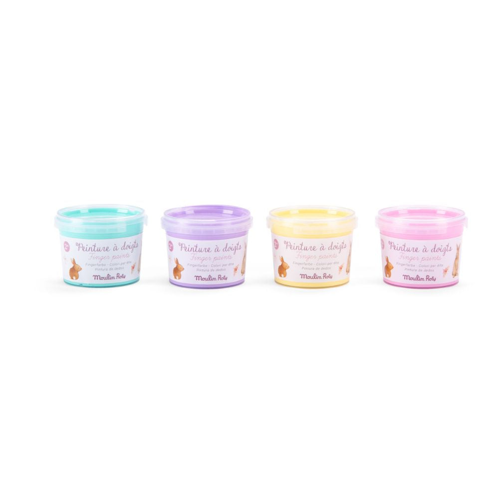 Moulin Roty Les Rosalies - Pastel Finger Paints (Box of 4)