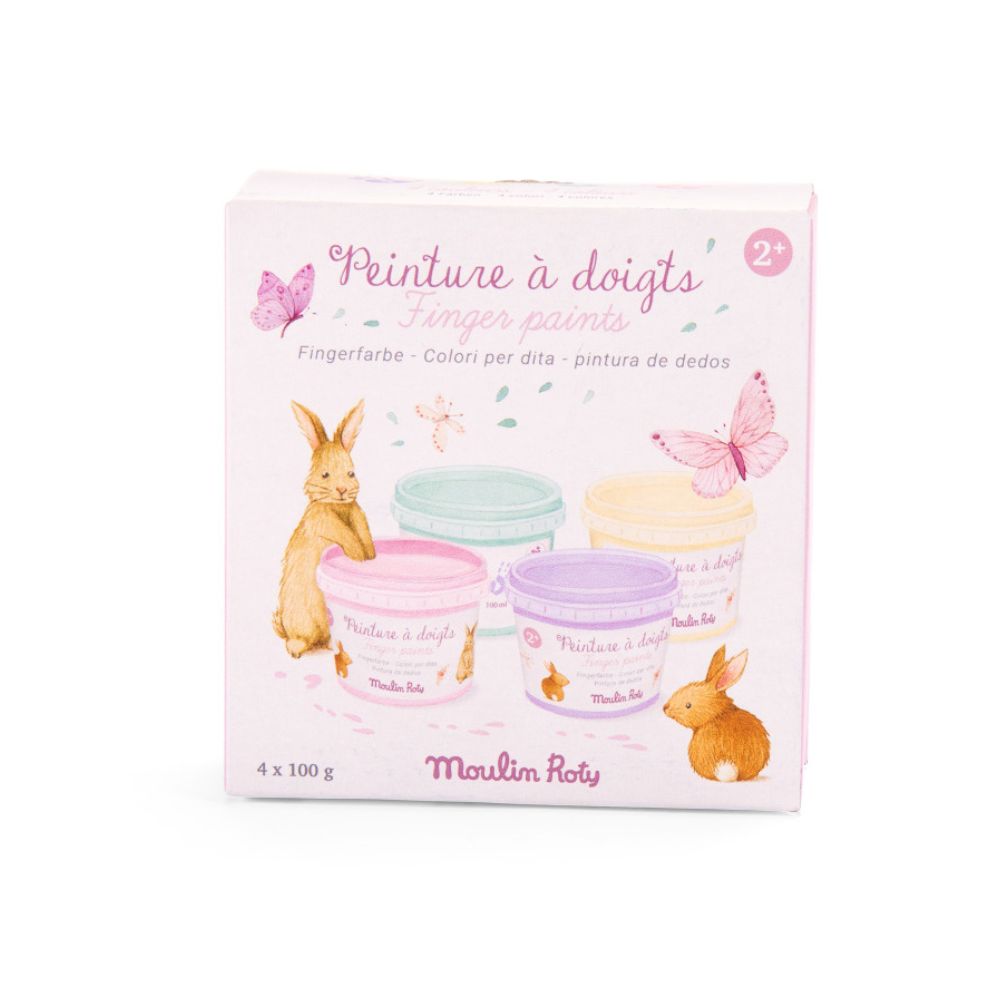 Moulin Roty Les Rosalies - Pastel Finger Paints (Box of 4)