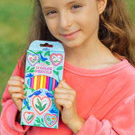 Eeboo Hearts & Birds 12 Fluorescent Pencils