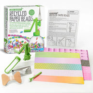 Recycled paper beads
