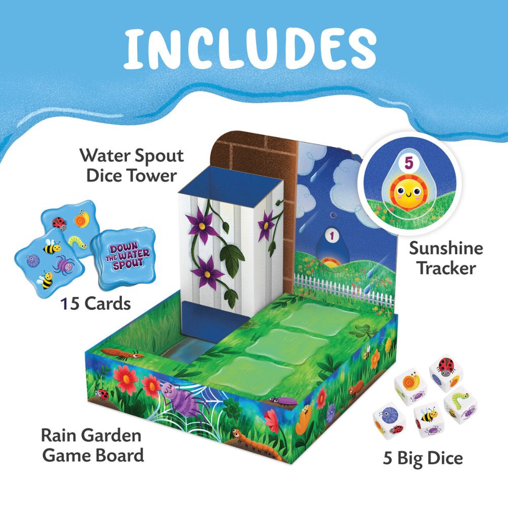 Peaceable Kingdom Down the Waterspout Cooperative Game for Kids 3+
