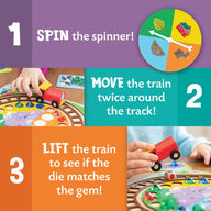 Peaceable Kingdom Round the Mountain Cooperative Train Game