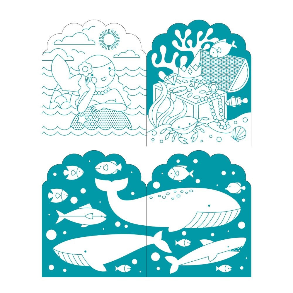 mermaid colouring book for kids