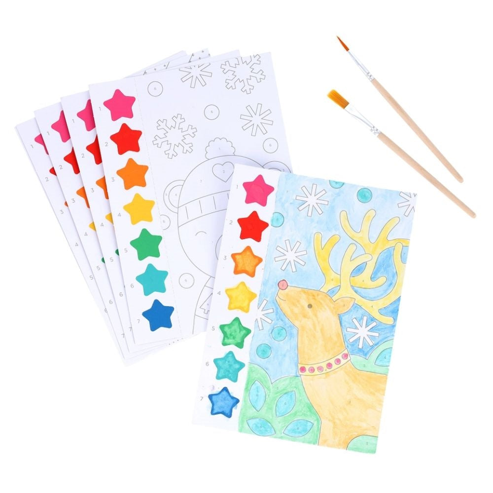Christmas paint by numbers