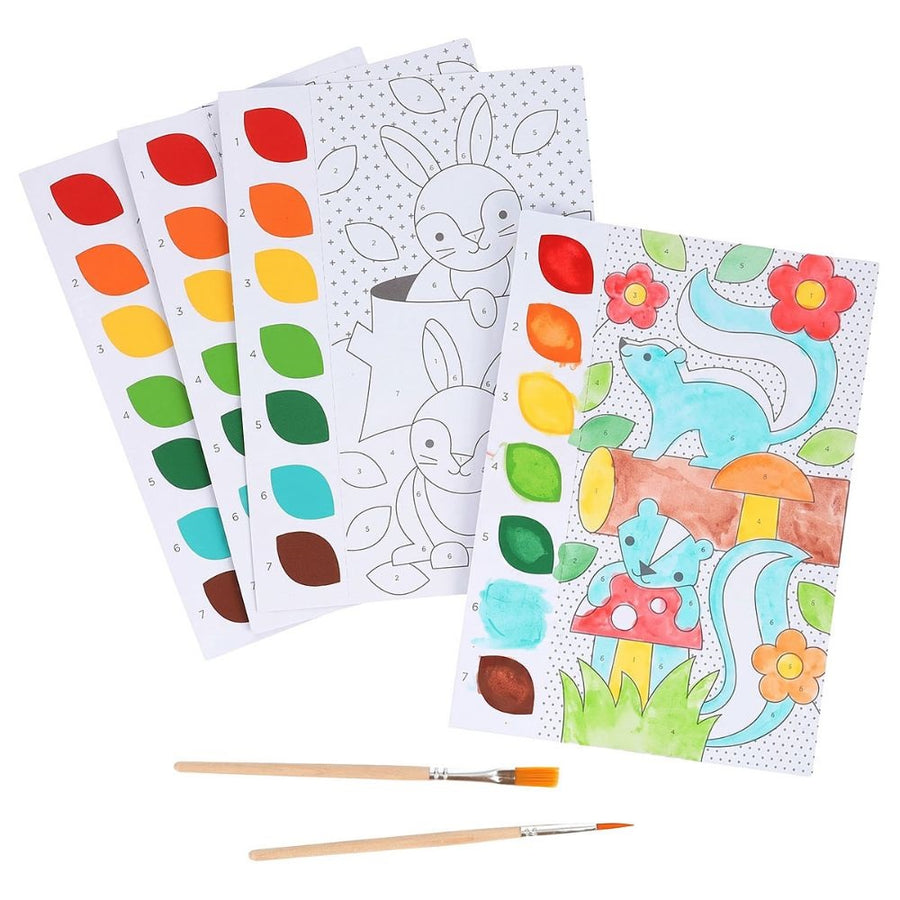 Petit Collage Paint By Numbers - Woodland Animals