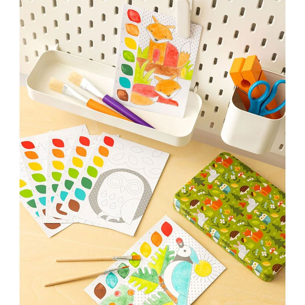 Petit Collage Paint By Numbers - Woodland Animals