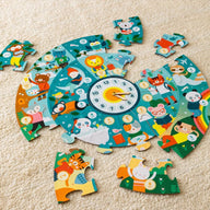 Petit Collage Tell The Time Floor Puzzle - 25pcs