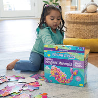Peaceable Kingdom - Shimmery Magical Mermaid Floor Puzzle