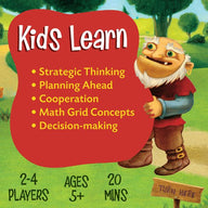 Peaceable Kingdom - Race to the Treasure Cooperative Game - Wonky Box