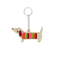 Rex London - Stitch Your Own Wooden Keyring - Sausage Dog