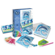 Diamond Mosaic Art Jewellery Boxes Making Kit for Kids - Dolphins