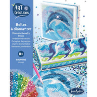 Diamond Mosaic Art Jewellery Boxes Making Kit for Kids - Dolphins
