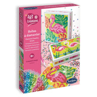 Diamond Art Jewellery Boxes Making Kit for Kids - Flamingos