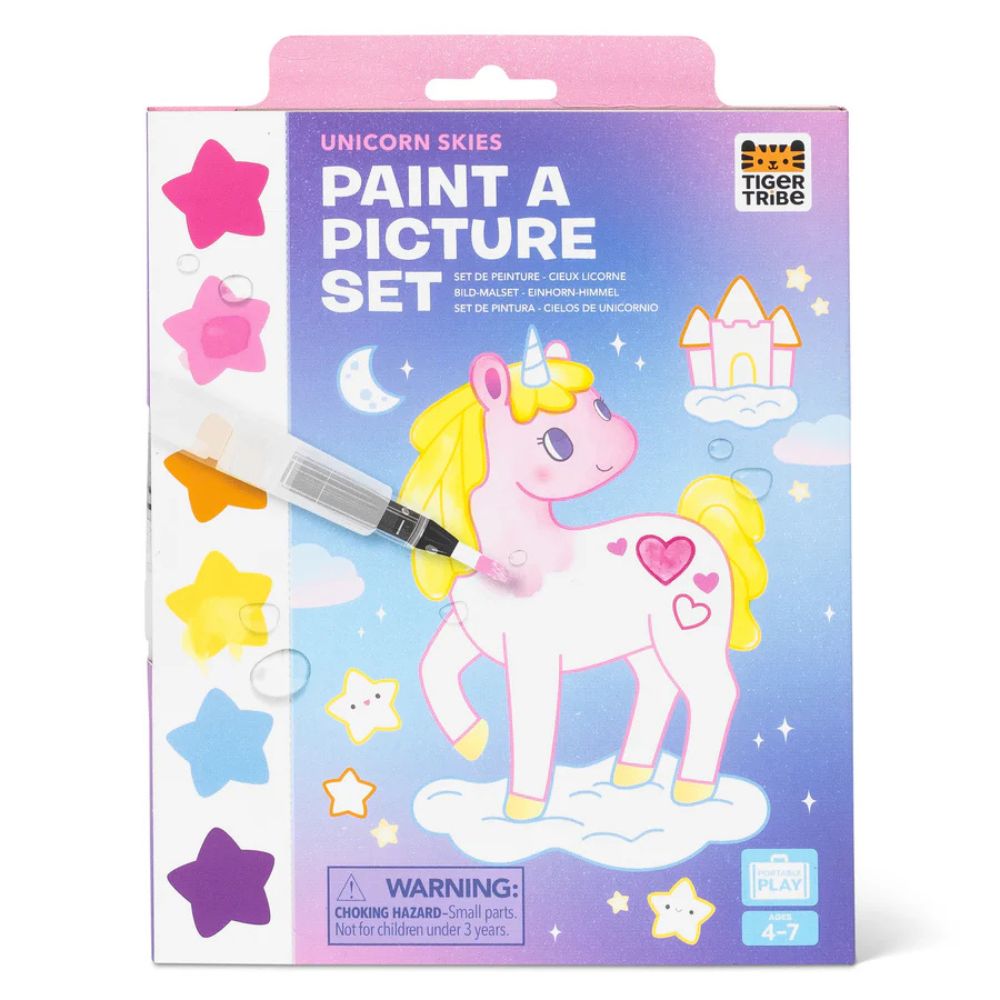 Tiger Tribe Paint-A-Picture Set - Unicorn Skies