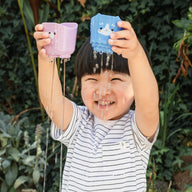 kids stacking cups