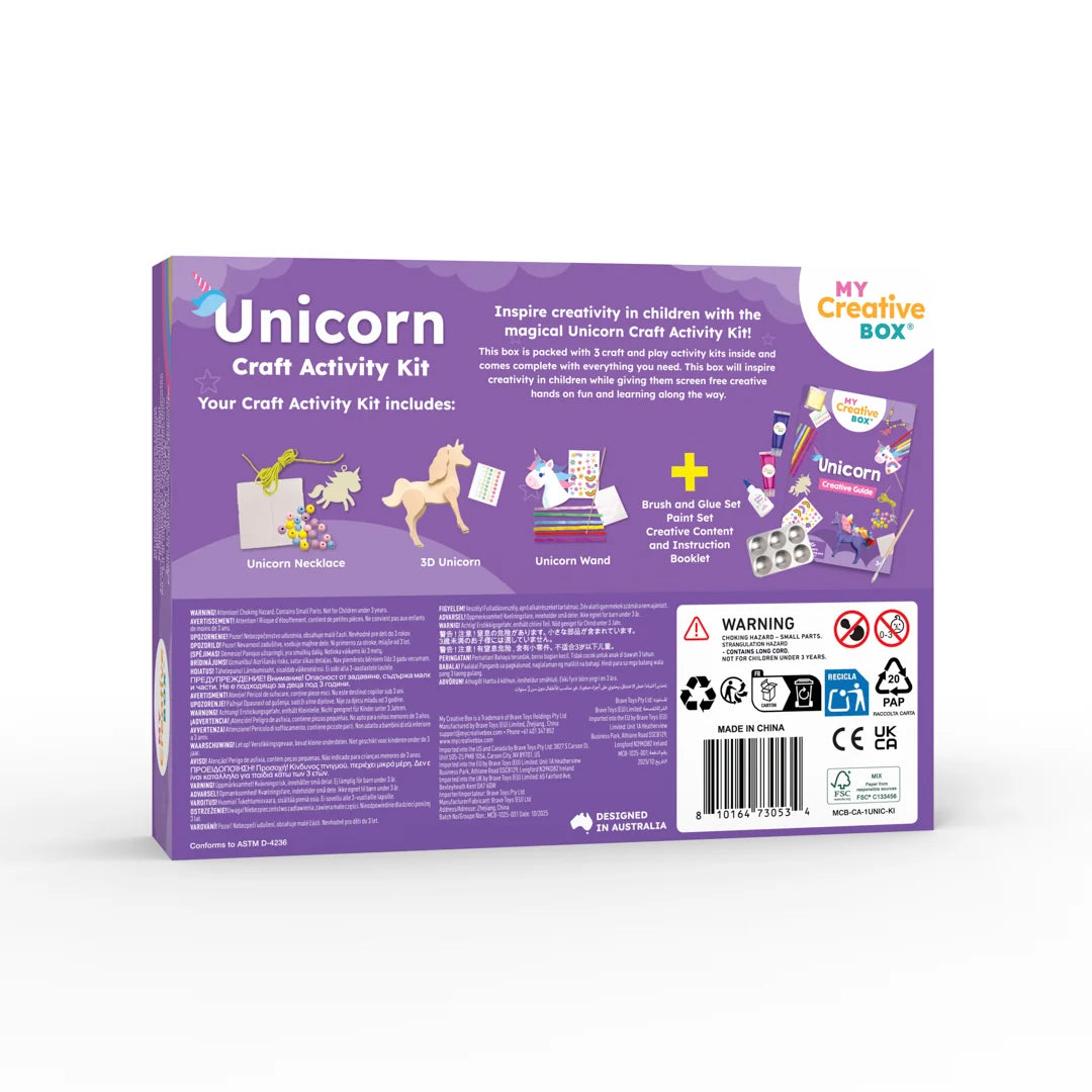 Unicorn Craft Activity Mini Kit  - My Creative Box