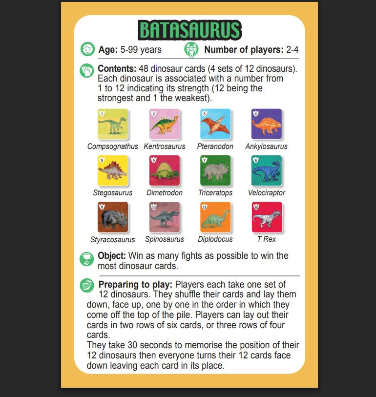 Djeco Playing Cards - Batasaurus DJ05136