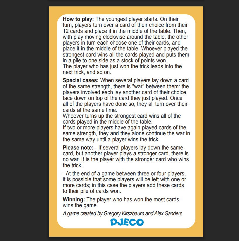 Djeco Playing Cards - Batasaurus DJ05136
