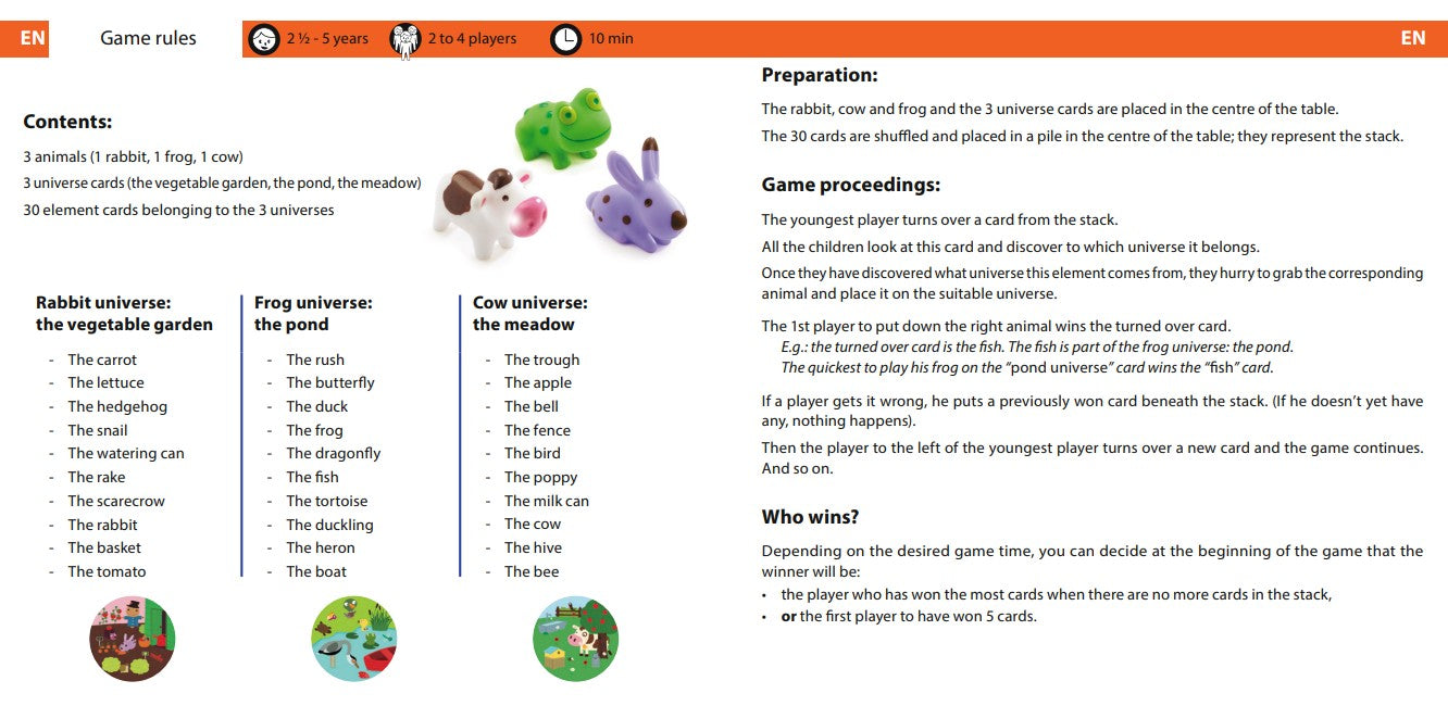 Djeco Toddler Games - Little Association, An Oberservation Matching Game