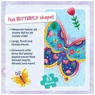 Peaceable Kingdom Shimmery Butterfly Floor Puzzle
