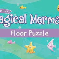 Peaceable Kingdom - Shimmery Magical Mermaid Floor Puzzle