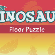 Peaceable Kingdom - Shiny Dinosaur Floor Puzzle