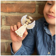 make your own angel peg doll