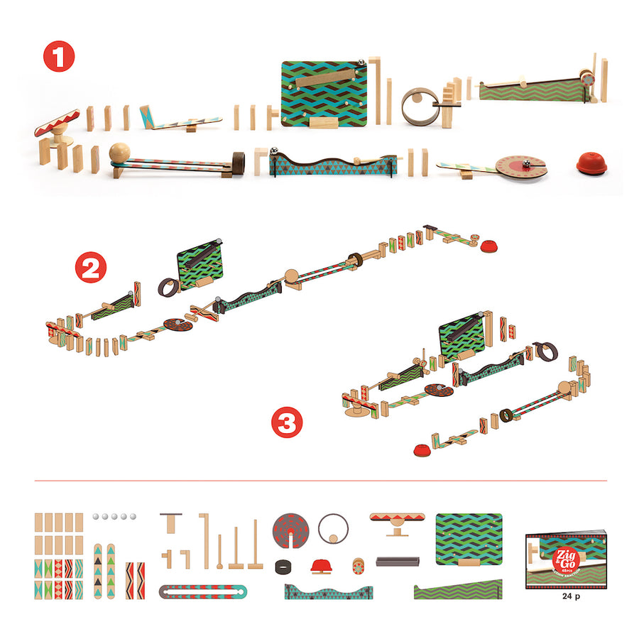 Djeco Zig & Go - 48 Pieces
